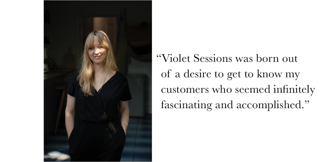 Claire Ptak owner of Violet Cakes and co-host of Violet Sessions